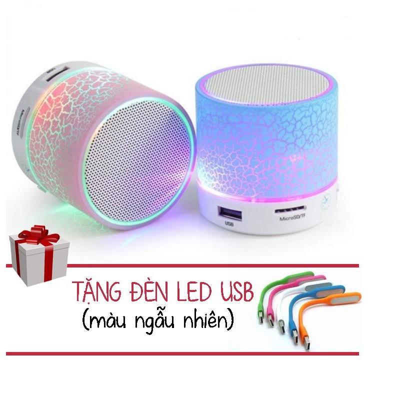 Combo 2 Loa Bluetooth có đèn led nháy theo nhạc ( tặng 1 đèn led USB xinh xắn) - aalo.vn