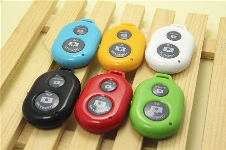 Combo 100 Remote chụp ảnh cho điện thoại Bluetooth Shutter (Màu Đen)