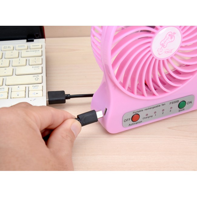 Combo 20 Quạt Sạc 3 Tốc Độ dùng pin sạc siêu mát - aalo.vn