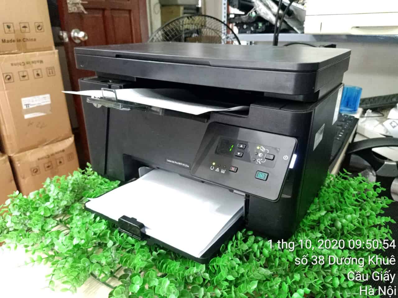 Máy in Laser đa chức năng HP LaserJet Pro MFP M125A - in, scan, copy ( kèm hộp mực , dây nguồn , dây usb mới ) - aalo.vn