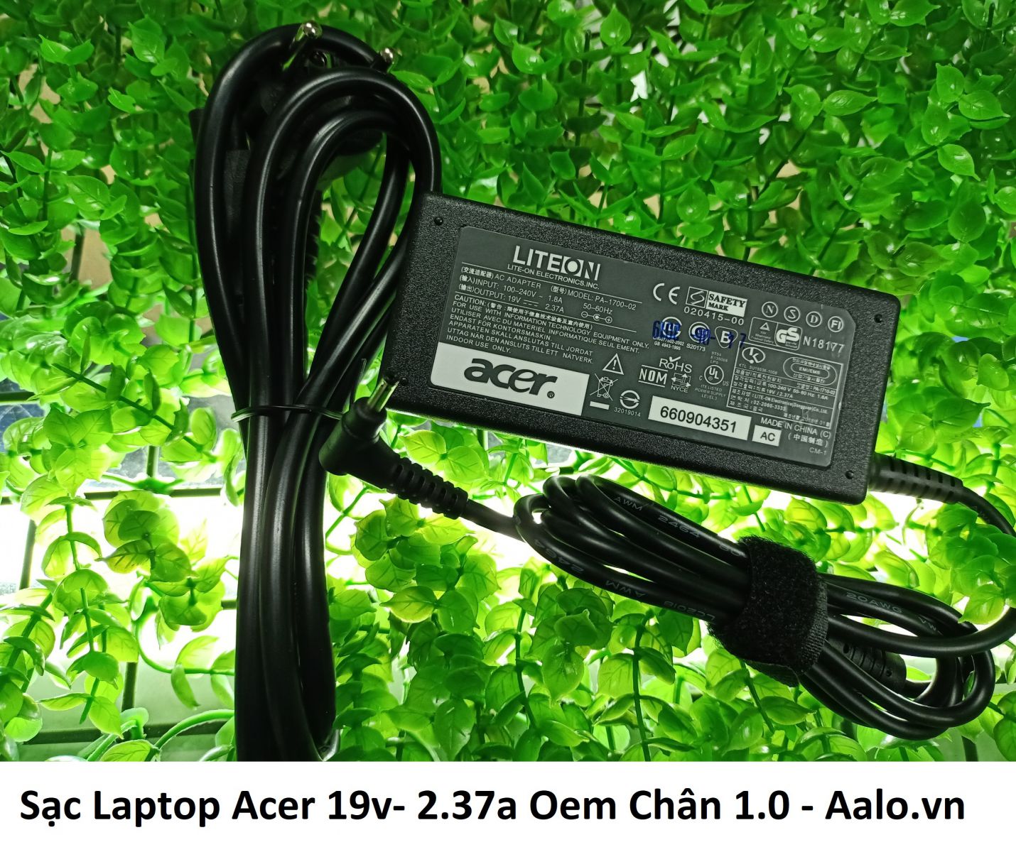 Sạc Laptop Acer 19v- 2.37a Oem Chân 1.0