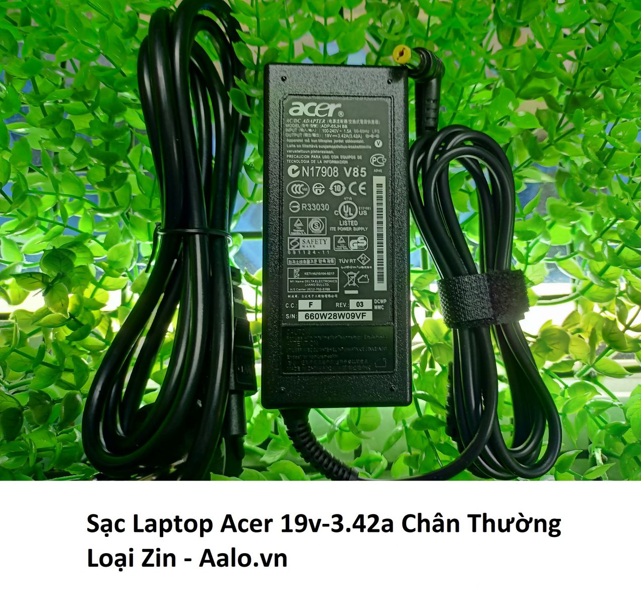 Sạc Laptop Acer 19v-3.42a Chân Thường Loại Zin