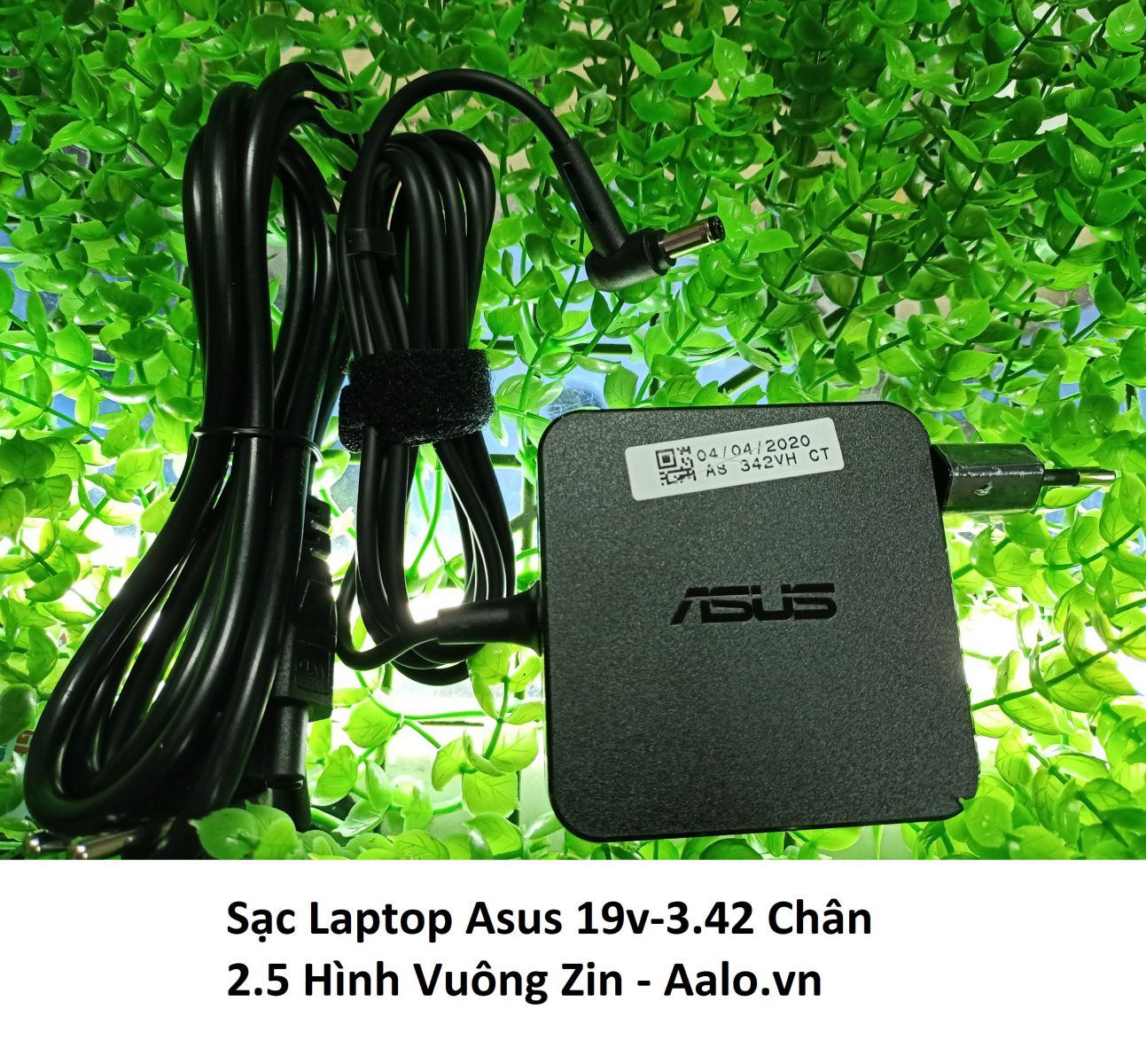 Sạc Laptop Asus 19v-3.42 Chân 2.5 Hình Vuông Zin