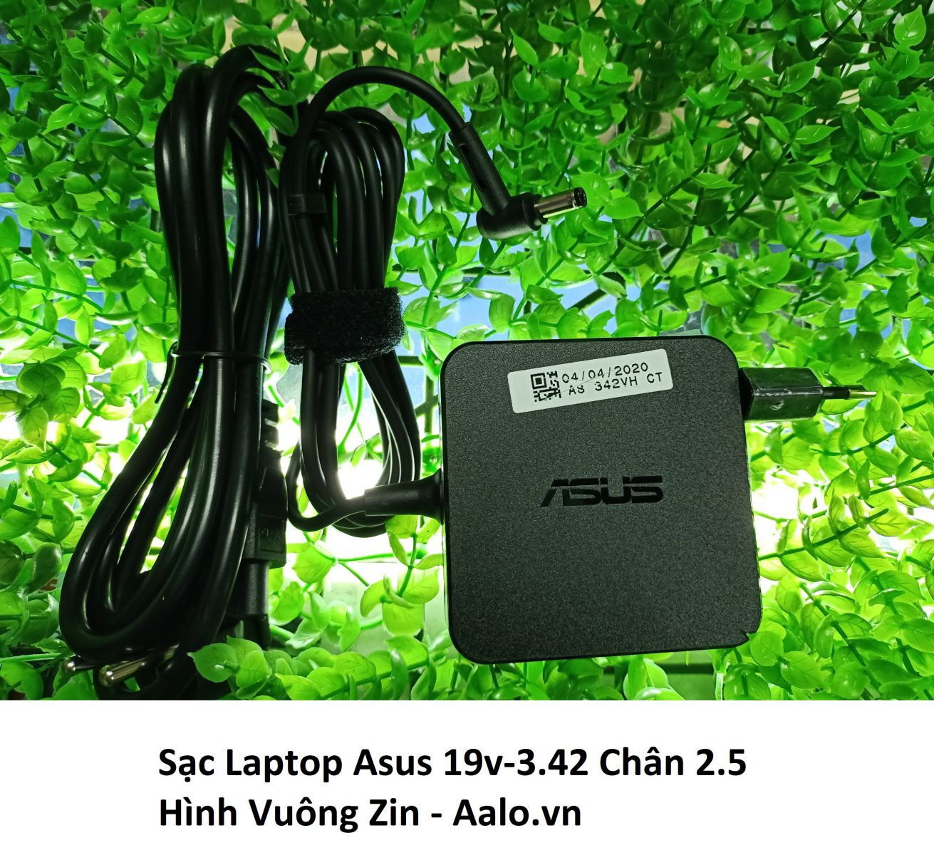 Sạc Laptop Asus 19v-3.42 Chân 2.5 Hình Vuông Zin