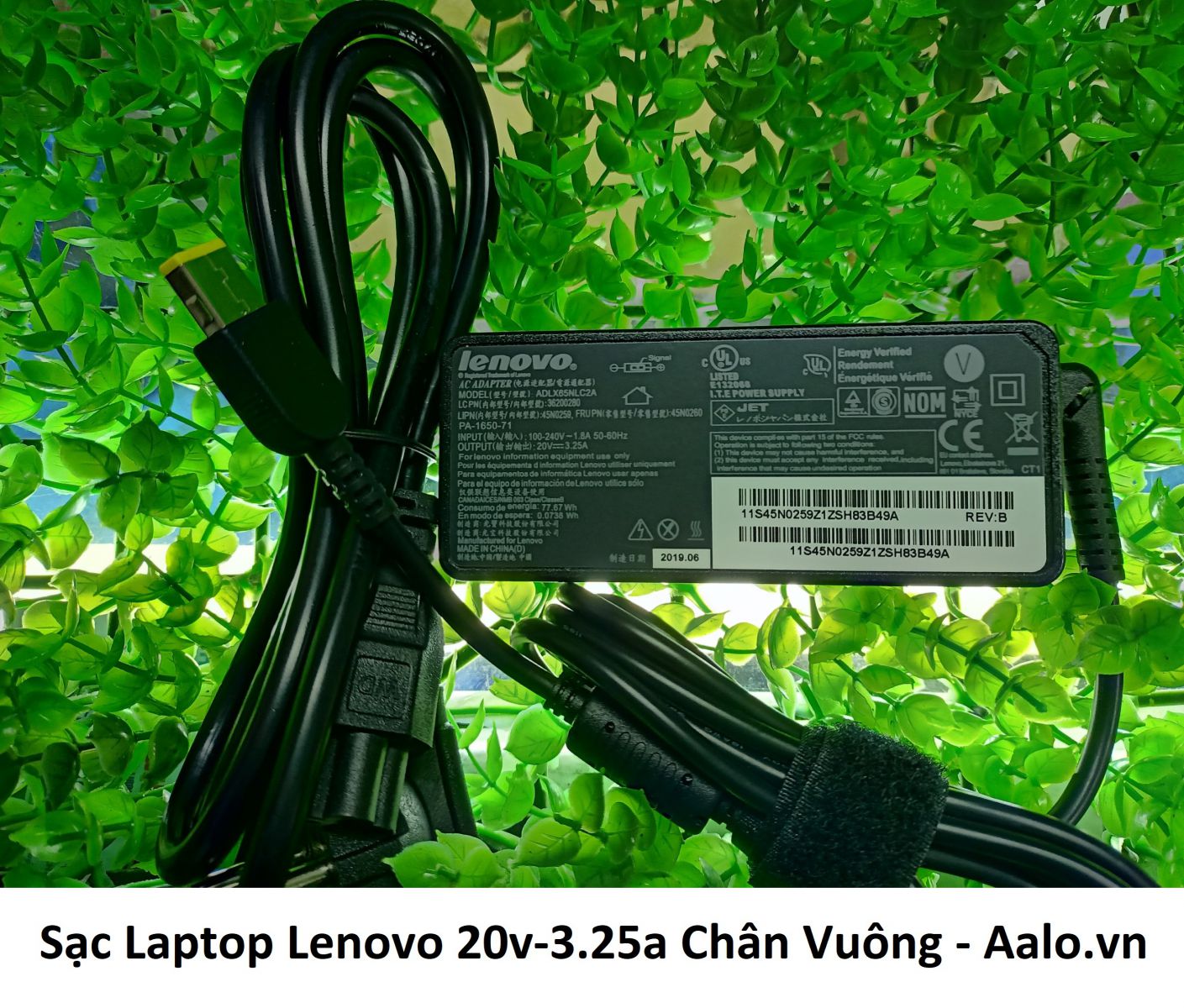 Sạc Laptop Lenovo 20v-3.25a Chân Vuông