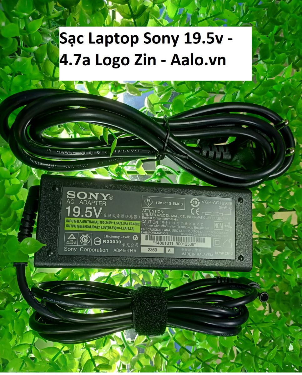 Sạc Laptop Sony 19.5v - 4.7a Logo Zin