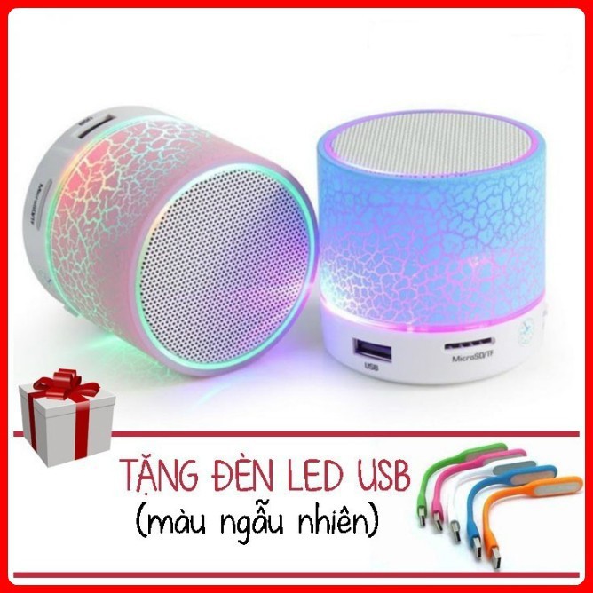 Combo 2 Loa mini bluetooth led nháy theo nhạc (Tặng Đèn LED USB) - aalo.vn