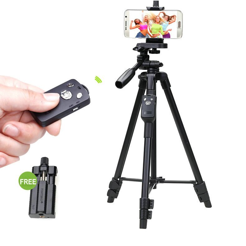 Tripod 3388 có Remote Chụp ảnh ( mẫu mới 2018 cao 140 cm) - aalo.vn