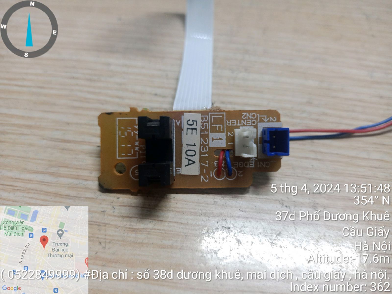 Sensor Cảm biến giấy cụm sấy Brother 2321D 2701DW 2240 2140 2130 Mã HM 2385