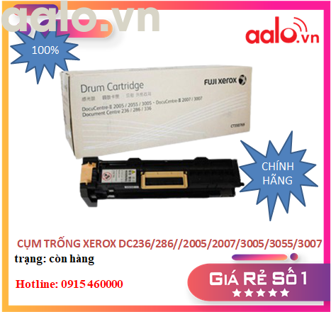  CỤM TRỐNG MÁY PHOTOCOPY XEROX DC236/286//2005/2007/3005/3055/3007(CHÍNH HÃNG 100%) - AALO.VN