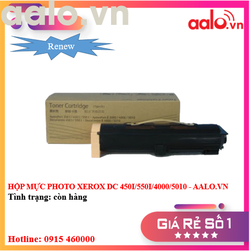 HỘP MỰC PHOTO XEROX DC 450I/550I/4000/5010 RENEW - AALO.VN