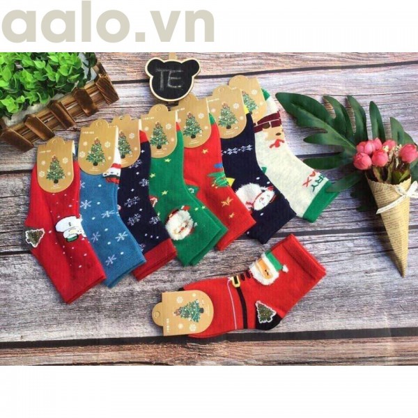 Set 10 Đôi Tất Noel Cổ Cao Cho Bé