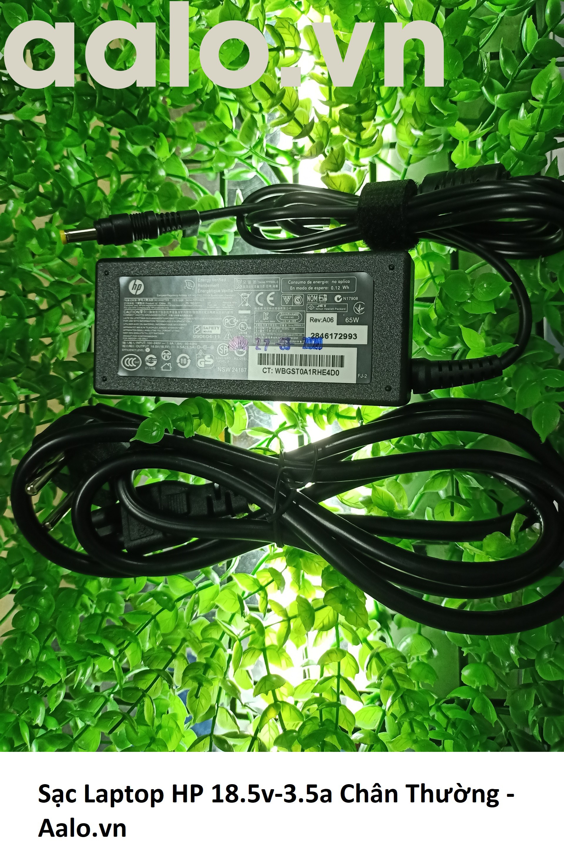Sạc Laptop HP 18.5v-3.5a Chân Thường