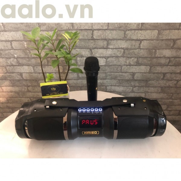 Loa Bluetooth karaoke xách tay di động KIMISO T1S - Loa hát karaoke đa năng (tặng kèm 1 micro không dây) - aalo.vn