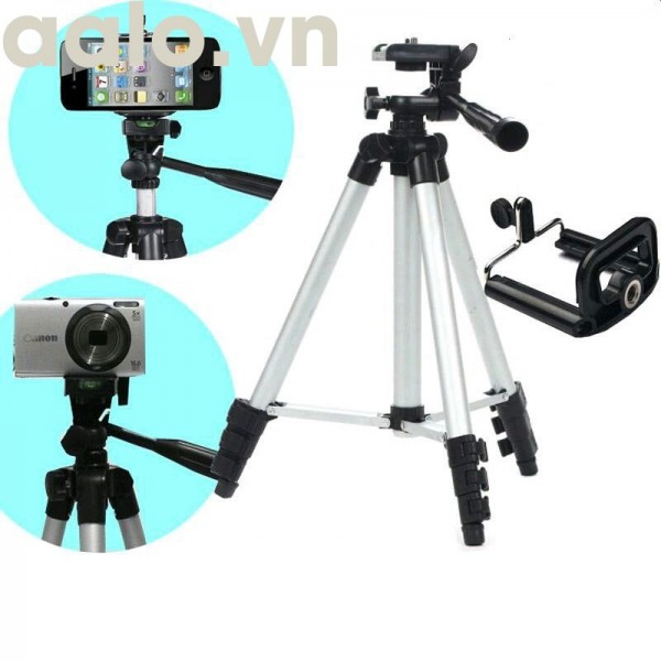 Combo 10 Bộ 1 Tripod TF-3110 (tặng kèm 10 đầu Kẹp điện thoại) - aalo.vn