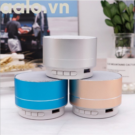 Loa bluetooth A10 mini vỏ nhôm di động loại tốt - aalo.vn