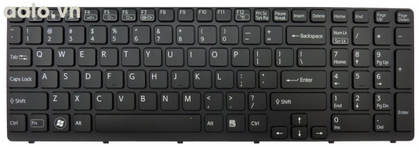 Bàn phím laptop Sony SVE17 đen - keyboard Sony 