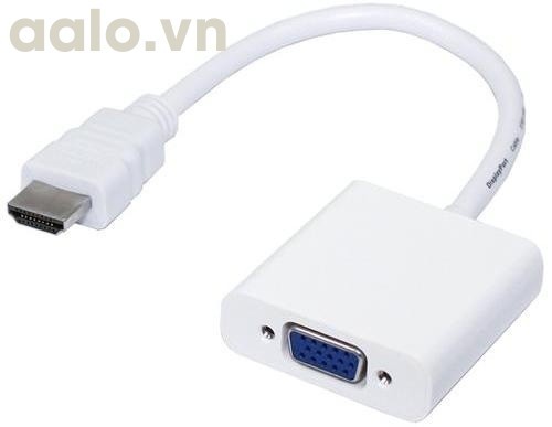 Cáp chuyển đổi HDMI sang VGA Adapter (Trắng)