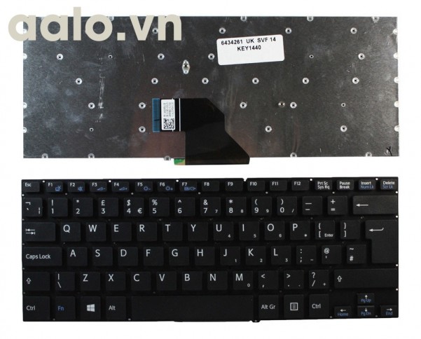 Bàn phím laptop Sony Sony VAIO SVF14N16CXB Black Windows 8 UK- keyboard Sony