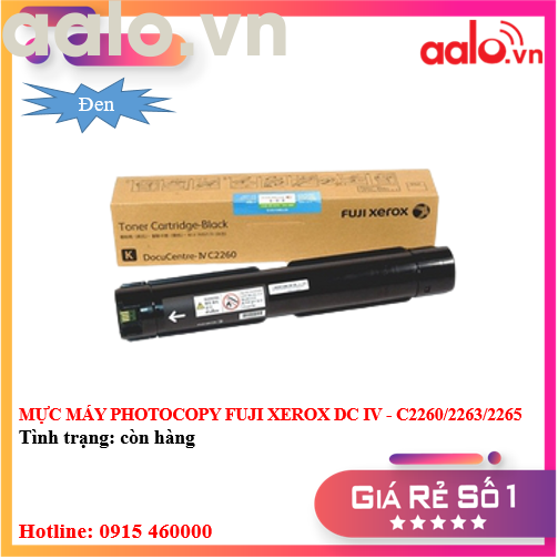 MỰC MÁY PHOTOCOPY FUJI XEROX DC IV - C2260/2263/2265 ( ĐEN ) - AALO.VN