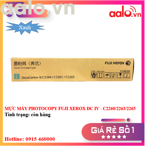 MỰC MÁY PHOTOCOPY FUJI XEROX DC IV - C2260/2263/2265 ( XANH ) - AALO.VN