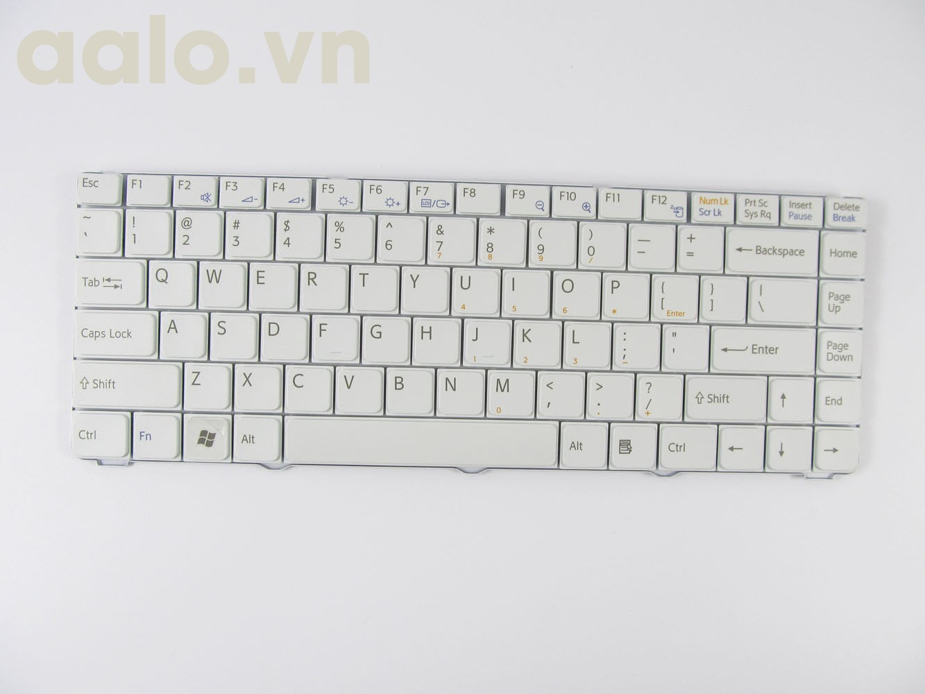 Bàn phím laptop Sony Vaio  VGN-NR VGN-NS V072078AS2 53010BM03-203-G Laptop Keyboard US White- keyboard Sony