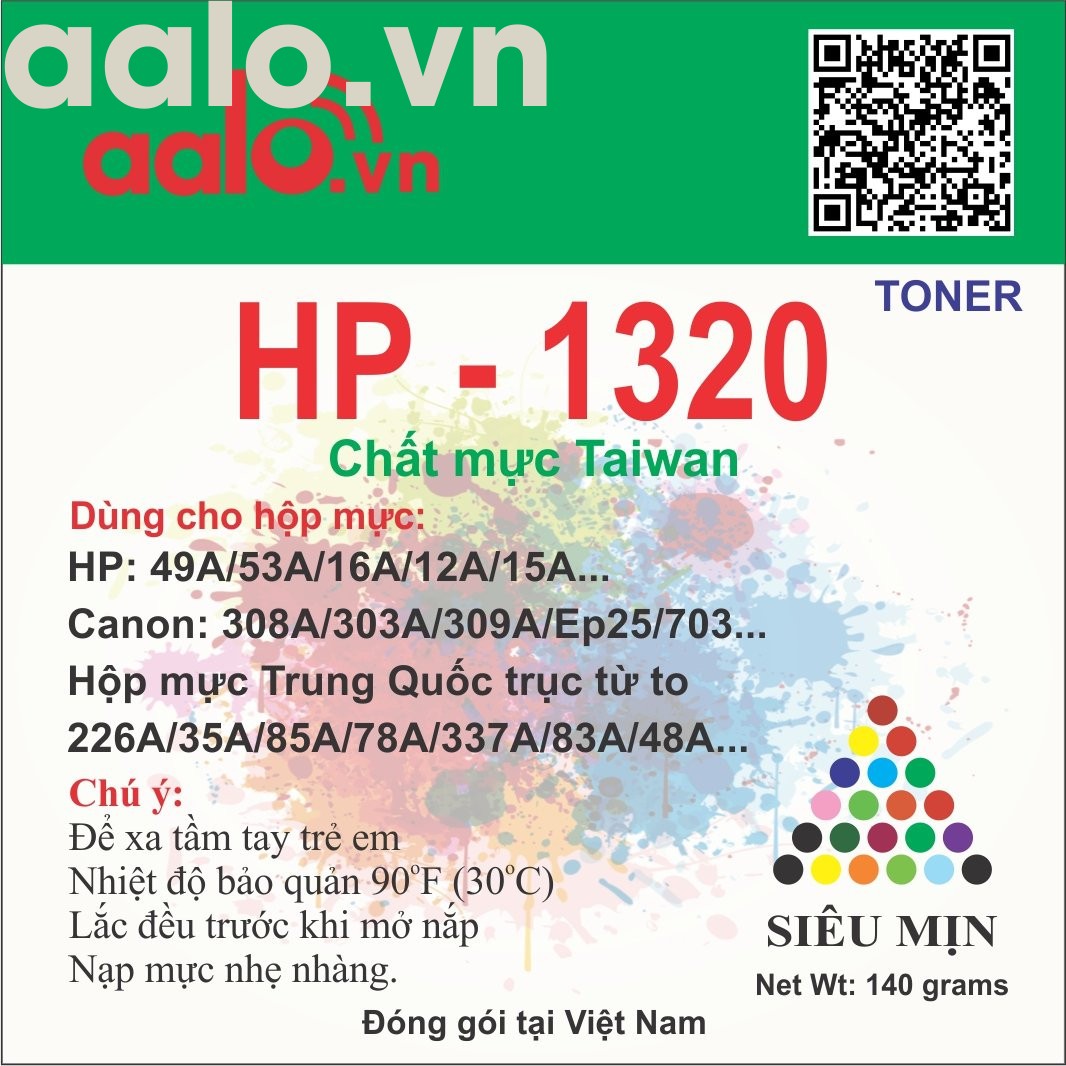 Mực đổ máy in aalo.vn  HP /Canon  1320 dùng cho hộp mực  12a 49a 337a 226a...