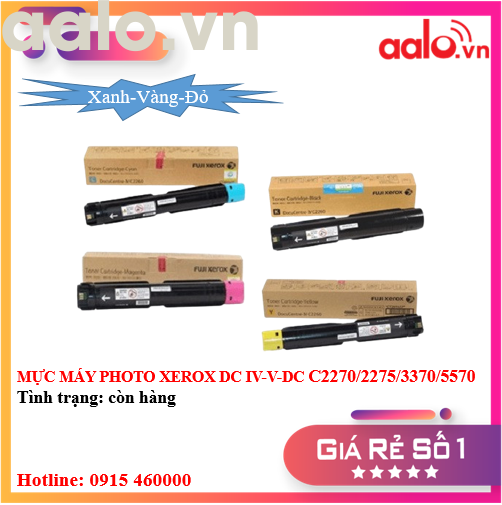 MỰC MÁY PHOTO XEROX DC IV-V-DC C2270/2275/3370/5570 (XANH-VÀNG-ĐỎ) - AALO.VN