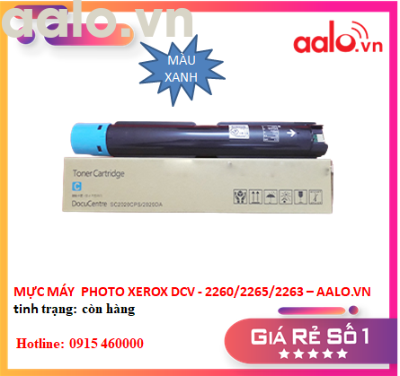 MỰC MÁY PHOTO XEROX DCV - 2260/2265/2263 (MÀU XANH)  - AALO.VN 