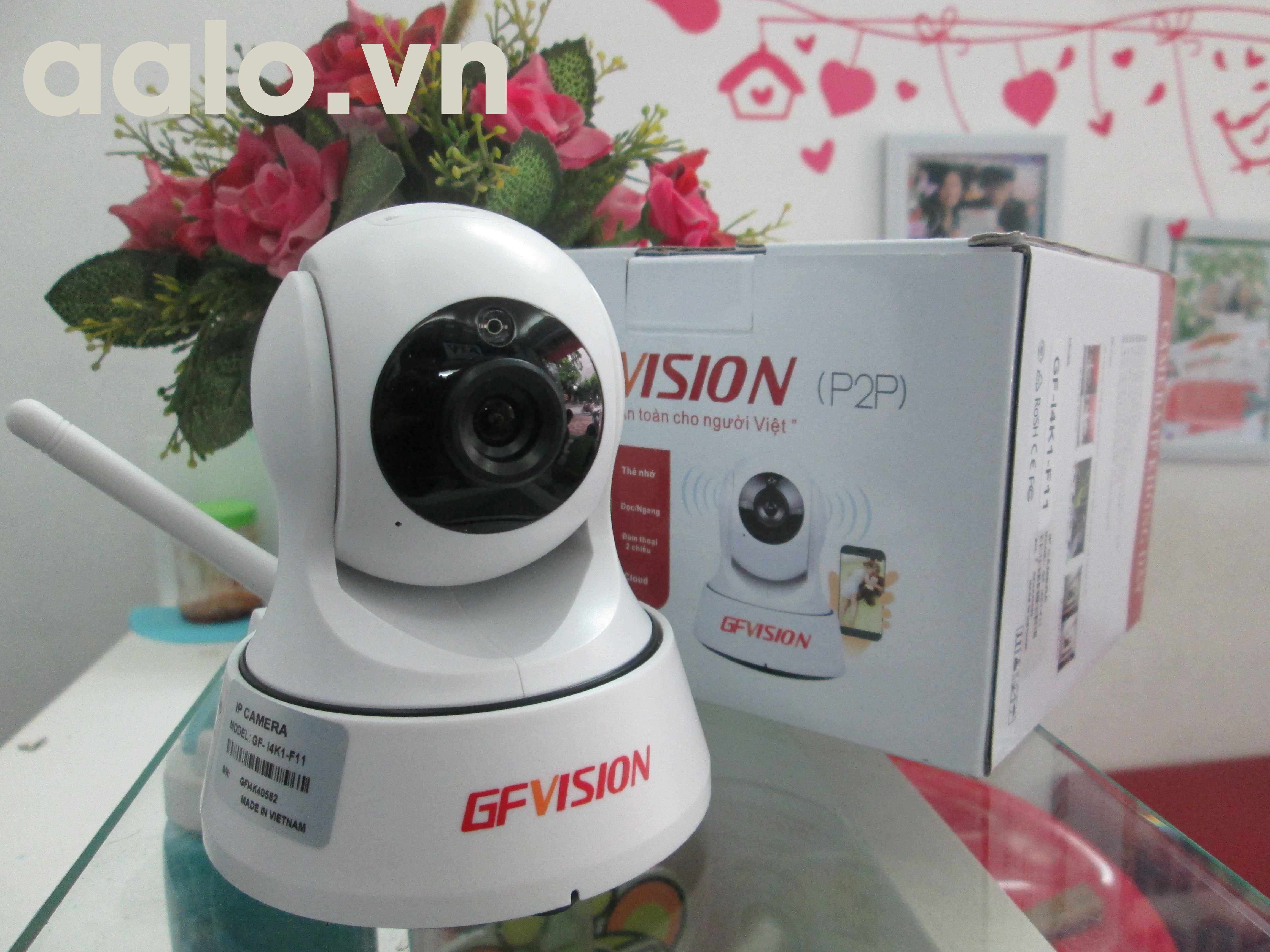 Camera không dây 2 râu GFVISION IP P2P Wifi