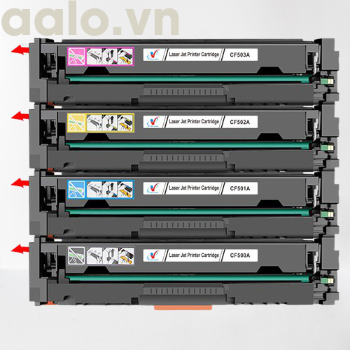 Hộp mực màu HP202, CF500A/CF501A/CF502A/CF503A (BK/C/Y/M) - aalo.vn