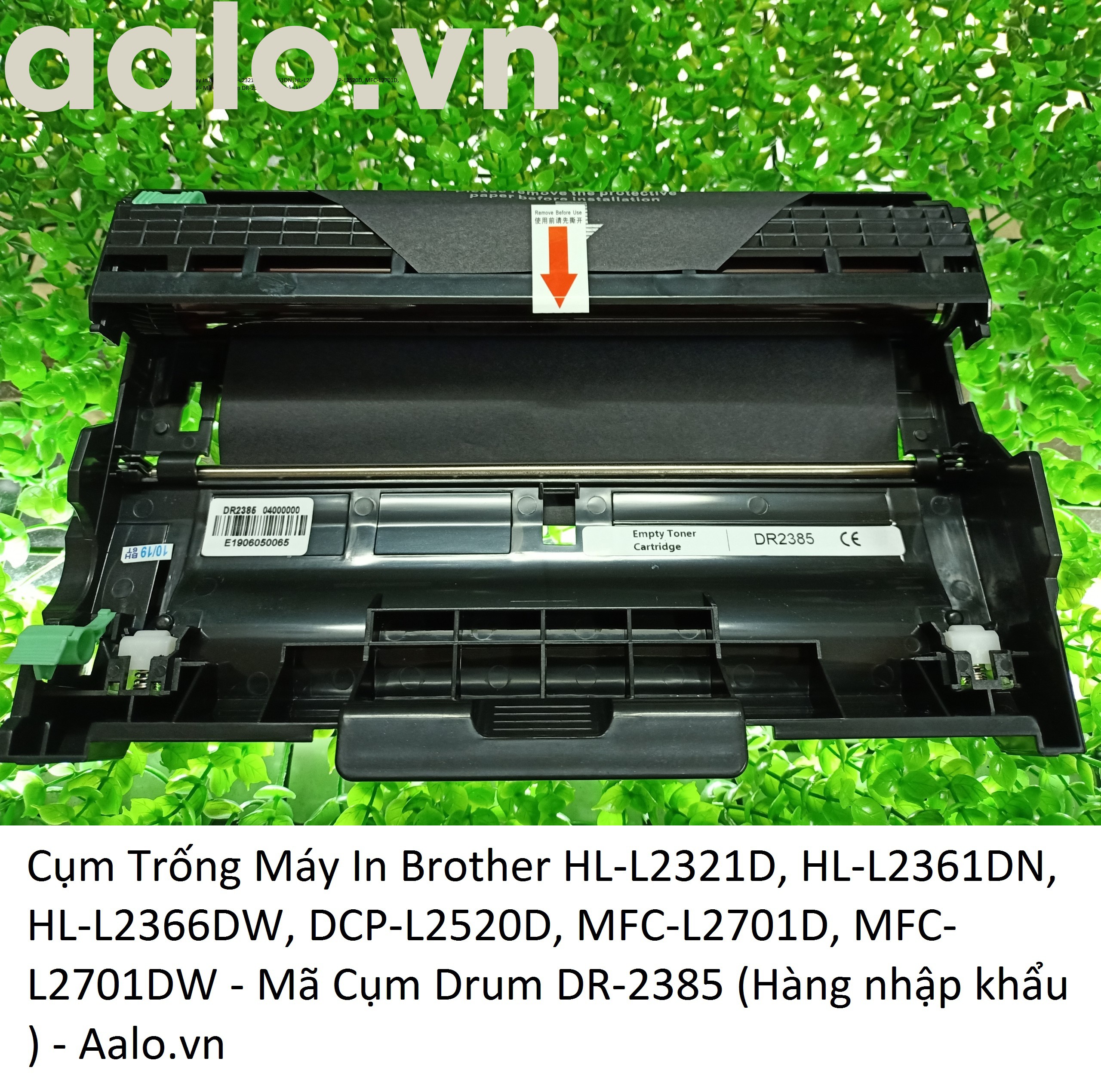 Cụm Trống Máy In Brother HL-L2321D, HL-L2361DN, HL-L2366DW, DCP-L2520D, MFC-L2701D, MFC-L2701DW - Mã Cụm Drum DR-2385 (Hàng nhập khẩu )