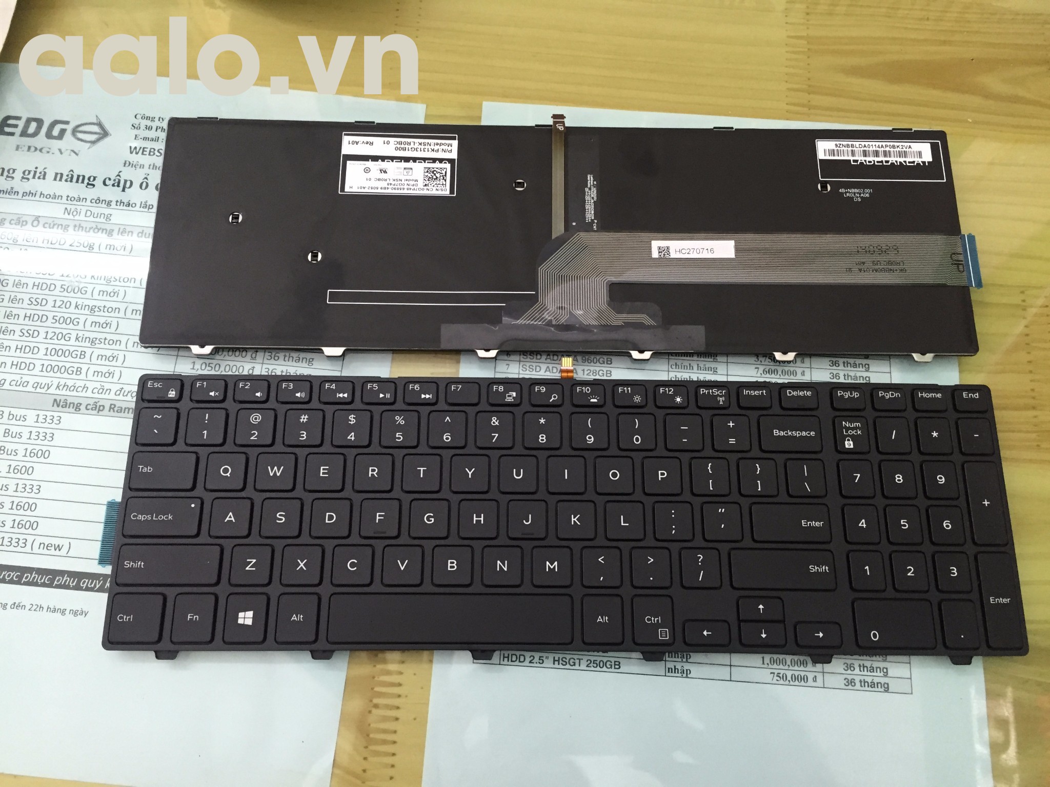 Bàn phím Laptop Dell Inspiron 3555 3558 3559 - Keyboard Dell