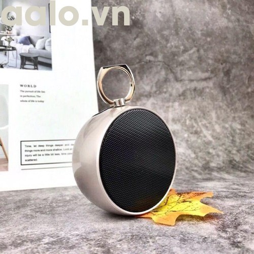 Loa Bluetooth Mini BS-02 Vỏ Kim Loại, Âm Thanh Hay, Có Móc Treo Tiện Lợi (Tặng kèm giá đỡ xem phim siêu tiện lợi) - aalo.vn