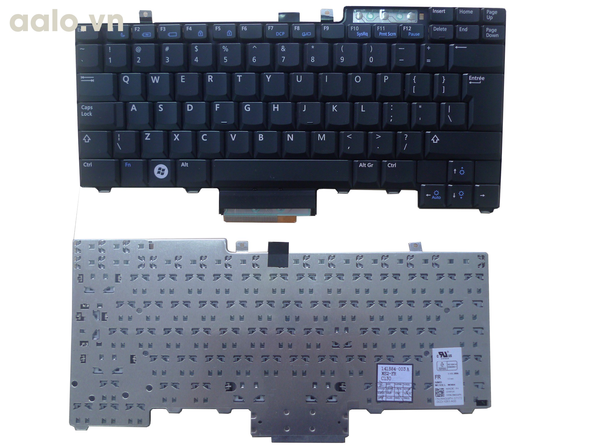 Bàn phím laptop Dell Latitude E5300 E5310 E5400 E5500 E5510 E5410 / Đen - Keyboad Dell