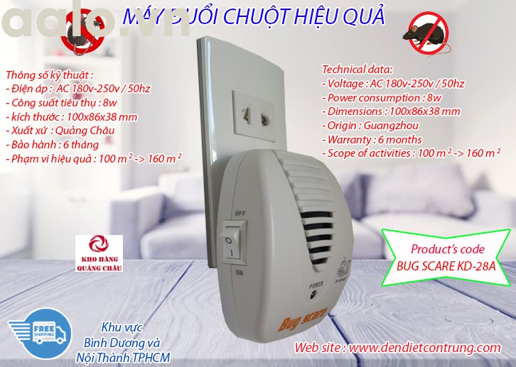 Thiết bị đuổi chuột BUG SCARE KD-28A 