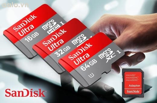 Thẻ nhớ Sandisk Ultra microSDXC UHS-I Card / 64 GB  