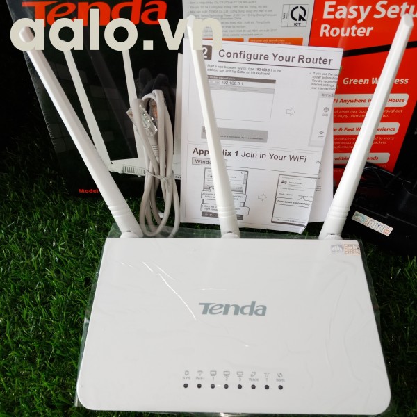 Thiết bị phát sóng WIFI 3 anten tốc độ 300M TENDA F3 Trắng