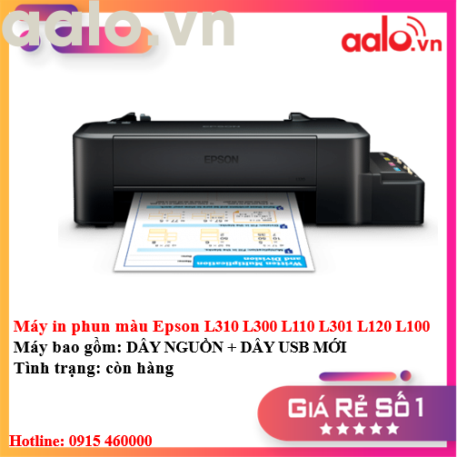 Máy in phun màu Epson L310 L300 L110 L301 L120 L100 - aalo.vn