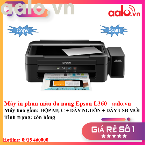 Máy in phun màu đa năng Epson L360 - aalo.vn