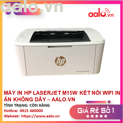 MÁY IN HP LASERJET M15W MÁY IN MINI KẾT NỐI MẠNG WIFI IN ẤN KHÔNG DÂY - AALO.VN