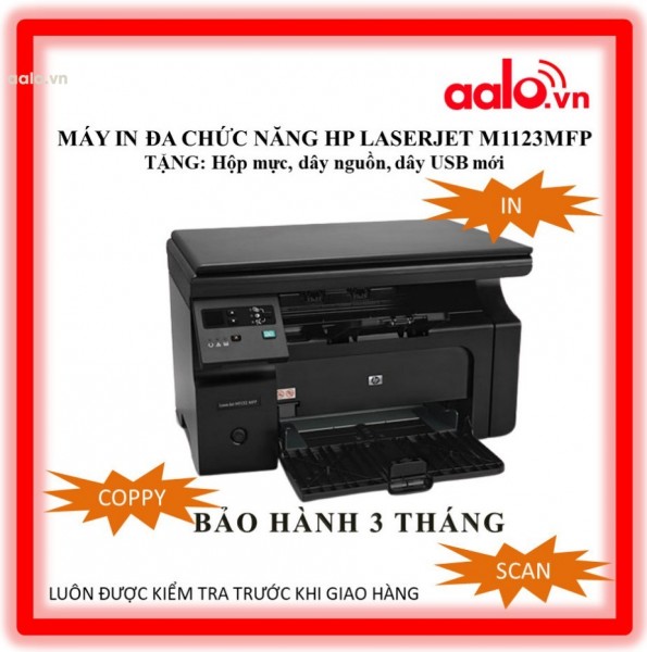 MÁY IN HP LASERJET PRINTER M1132MFP - KÈM HỘP MỰC , DÂY NGUỒN , DÂY USB MỚI - AALO.VN