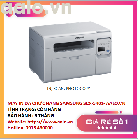 MÁY IN ĐA CHỨC NĂNG SAMSUNG SCX-3401IN SCAN PHOCOPY - AALO.VN