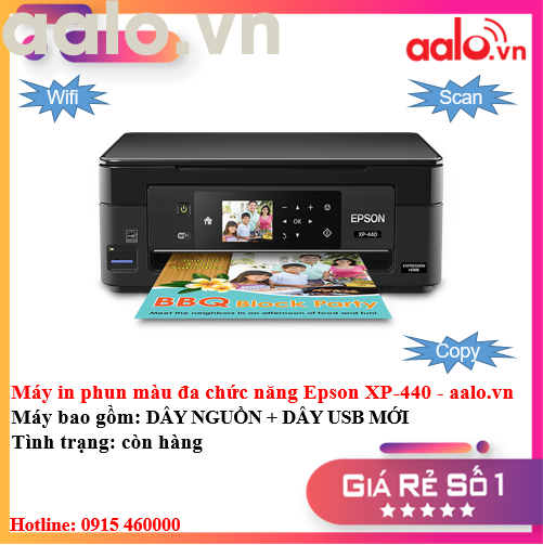 Máy in phun màu đa chức năng Epson XP-440 - aalo.vn