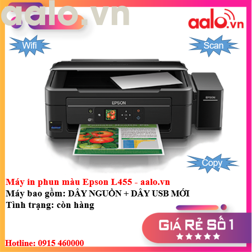 Máy in phun màu Epson L455 - aalo.vn