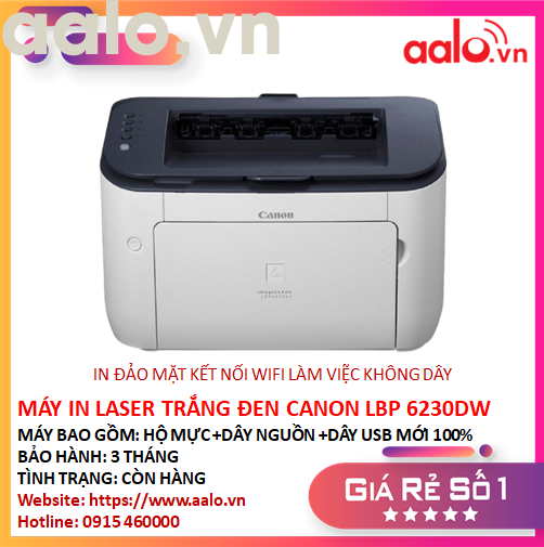 MÁY IN LASER TRẮNG ĐEN CANON LBP 6230DW ĐÃ QUA SỬ DỤNG - AALO.VN