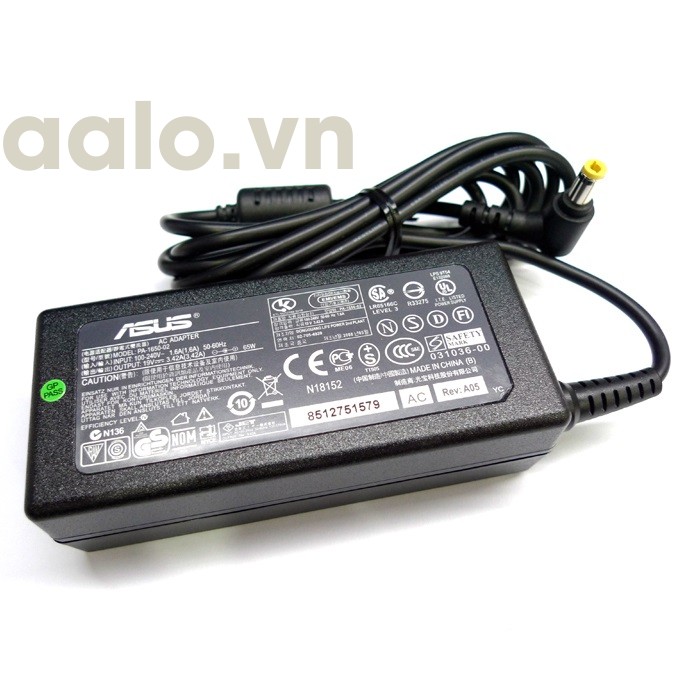 Bộ Sạc Laptop Asus 19v-3.42a - aalo.vn