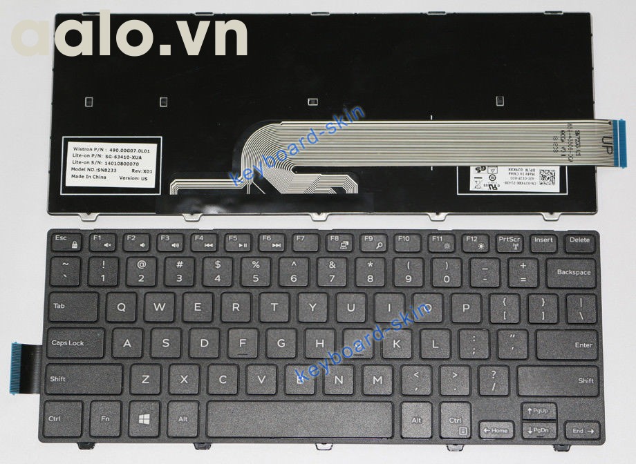 Bàn phím Laptop Dell 3441 Led