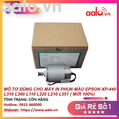 MÔ TƠ DÙNG CHO MÁY IN PHUN MÀU EPSON XP-440 L310 L300 L110 L220 L210 L351 ( MỚI 100%) - AALO.VN