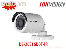 Camera / DS-2CE16C0T-IR / HD-TVI  hình trụ hồng ngoại 20m ngoài trời 1 MP.